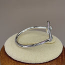 Sterling Silver Heart Knot Ring
