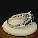 Sterling Silver Black Emerald Cut CZ Ring