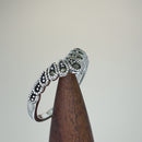 Sterling Silver V Shape Stackable Marcasite Ring