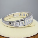 Sterling Silver Baguette Channel CZ Ring