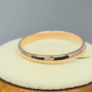 Solid 14K Rose Gold 2mm Wedding Band