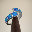Sterling Silver Meet Me Halfway Lab Opal Ring