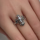Sterling Silver Antique Cross Ring