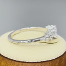 Sterling Silver 5.0mm Shimmer CZ Engagement Ring