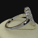 Sterling Silver Angel Wings with Heart Ring