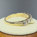 Solid 14K Gold Simple CZ Engagement Ring