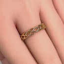 Solid 14K Gold Celtic Band Ring
