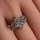 Sterling Silver 2 Carat CZ Engagement Ring