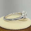 Sterling Silver Claddagh Clear CZ Ring