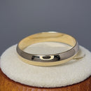 Solid 14K Yellow Gold 4mm Dome Wedding Band