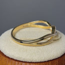 Solid 14K Yellow Gold Plain Braided Ring