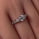 Sterling Silver Timeless Round Cut Clear CZ Engagement Ring