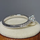 Sterling Silver Cali Chic Round Cut Clear CZ Engagement Ring