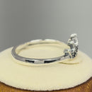 Sterling Silver Mini Crown Marcasite Ring