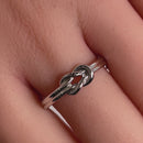 Sterling Silver Reef Knot Ring