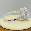 Sterling Silver Classic Princess, Emerald & Round Cut Clear CZ Ring