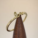 Solid 14K Yellow Gold "Love" Bead Ring