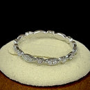 Sterling Silver Eternity Heart & Oval Clear CZ Ring