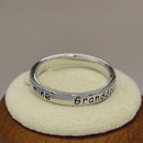 Sterling Silver "Granddaughter, I'm so glad you're mine" Ring