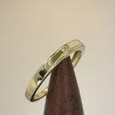 Solid 14K Yellow Gold Small CZ Band Ring