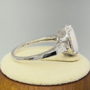 Sterling Silver Oval White Lab Opal CZ Ring