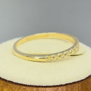 Solid 14K Yellow Gold Bead Ring