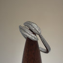 Sterling Silver Double Feather Ring