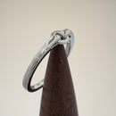 Sterling Silver Hammered Shared Hoop Ring