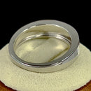 Sterling Silver 5 Bar White Lab Opal Ring