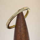 Solid 14K Yellow Gold Soft Brick Band