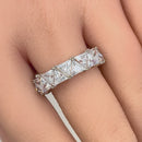 Sterling Silver Eternity Triangle Clear CZ Ring