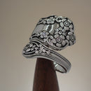 Sterling Silver Extravagant Flower Ring