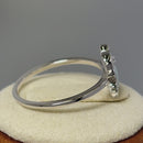 Sterling Silver Crab White Lab Opal Ring