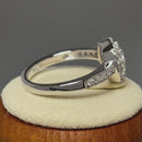 Sterling Silver Halo CZ Ring