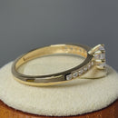Solid 14K Yellow Gold 6.0mm CZ Wedding Ring