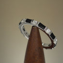 Sterling Silver Black CZ Eternity Ring