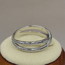 Sterling Silver Double Overlapping Ring