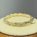 Solid 14K Gold Twist Ring