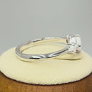 Sterling Silver Triple White Lab Opal Ring