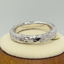 Sterling Silver 4mm Hammered Ring