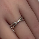 Sterling Silver Double Overlapping Ring