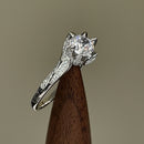 Sterling Silver Round Cut Clear CZ Ring