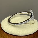 Sterling Silver Cross Clear CZ Ring