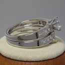 Sterling Silver 2-Piece CZ Engagement Ring