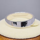 Solid 14K White Gold 4mm Flat Wedding Band