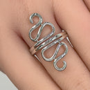 Sterling Silver Wiggly Ring
