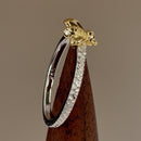 Sterling Silver Bee Two Toned Ring