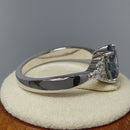 Sterling Silver Oval Rainbow Topaz Ring