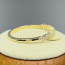 Solid 14K Yellow Gold Crooked 0.20 ct. Diamond Ring