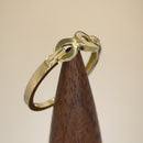 Solid 14K Yellow Gold Infinity Promise Ring